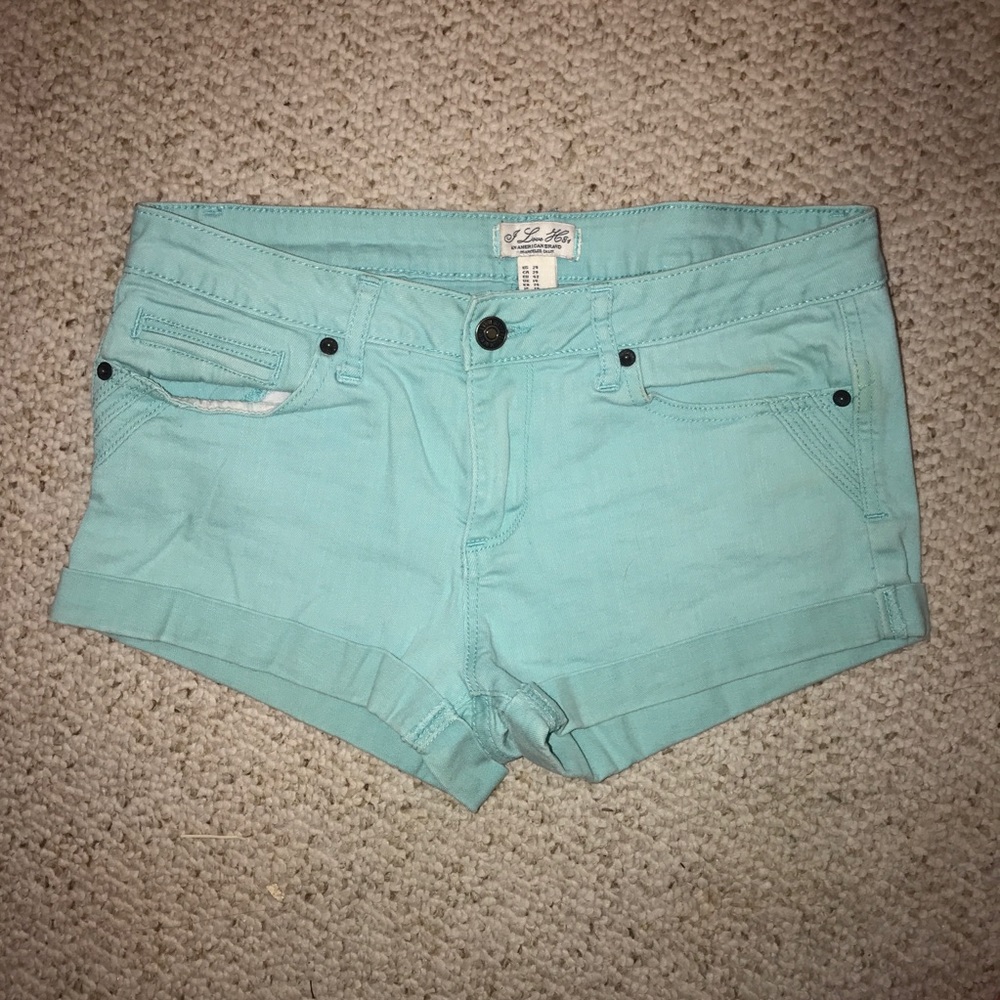 Teal Blue Jean Shorts!